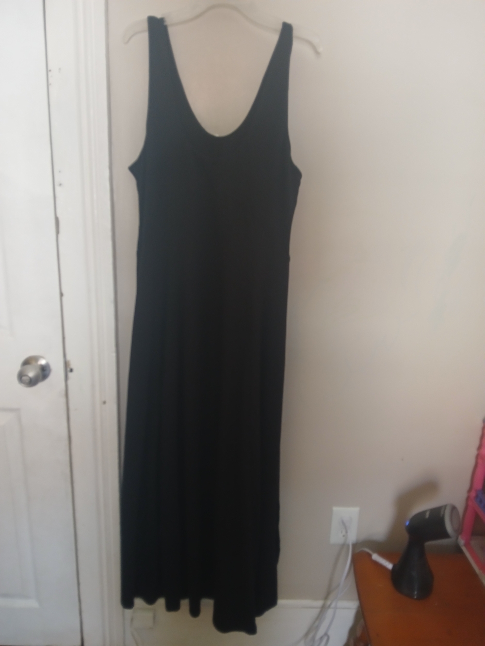 HALARA Black Scoop U Neck Maxi Dress